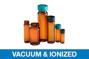 Qorpak Vacuum / Ionized Amber Borosilicate Screw Vials with Caps - QORGLC06030