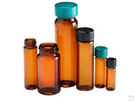 Qorpak Amber Borosilicate Glass Screw Thread Vial GLC-06788 - 144.0 Each - MDL-QORGLC06788
