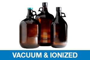 QORPAK Vacuum and Ionized Amber Jugs with Caps GLC-07021 6 Each - MDL-QORGLC07021