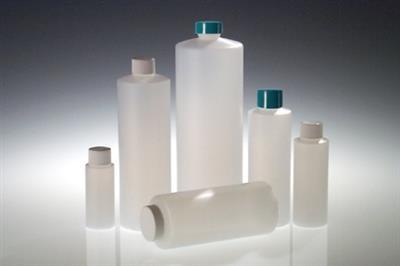 Qorpak Natural HDPE Wide Mouth Cylinder Bottles No Cap PLA-03229 - 216.0 Each