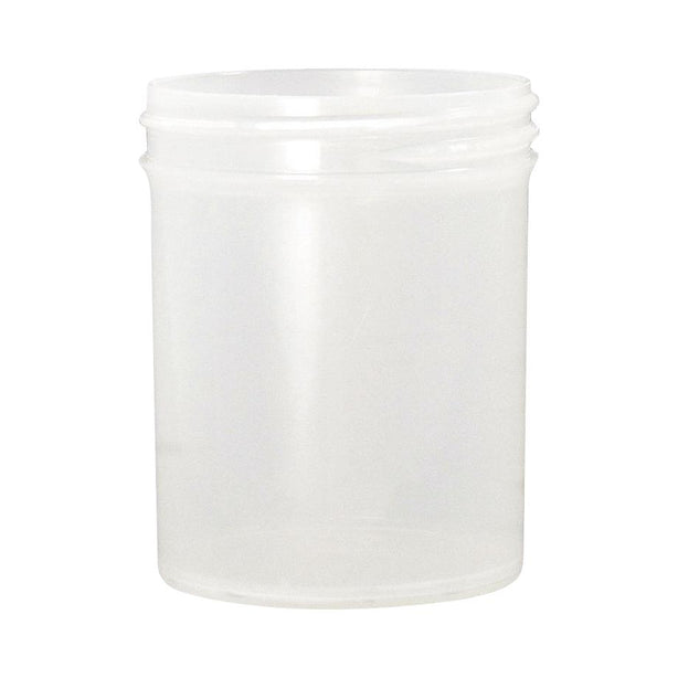 White Polypropylene Jars No Caps - PLA-03353 - 60 Each - MDL-QORPLA03353
