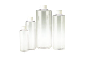 Clear PVC Cylinder Bottles No Caps - PLA-05758 - 243 Each - MDL-QORPLA05758