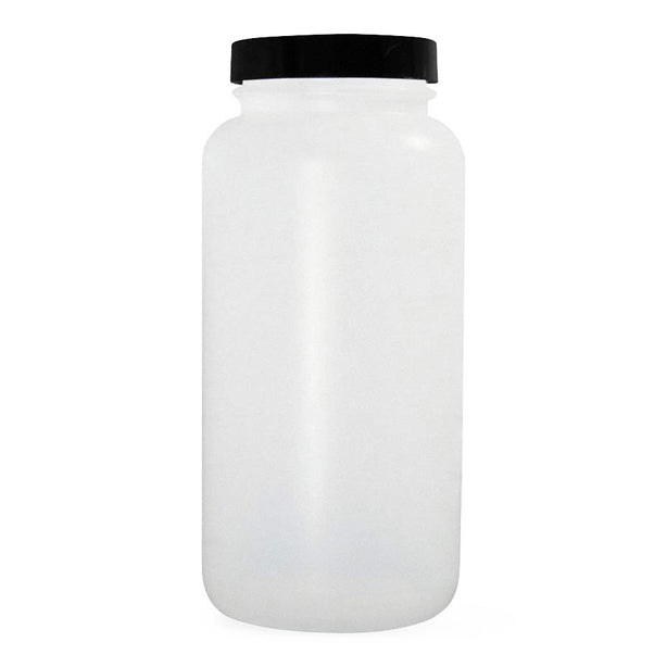 Natural HDPE Wide Round BTLS with Phenolic Pulp/Vinyl Cap - PLC-03578 - 48 Each - MDL-QORPLC03578