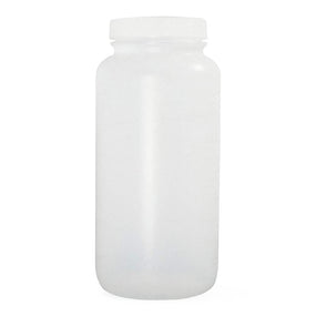 Qorpak Natural HDPE Wide Mouth Round Bottles with PP Unlined Cap - QORPLC03600