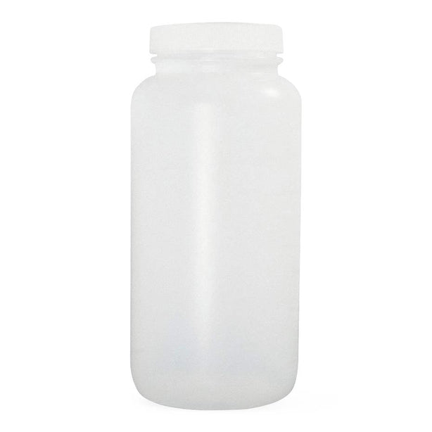 Qorpak Natural HDPE Wide Mouth Round Bottles with PP Unlined Cap - QORPLC05465