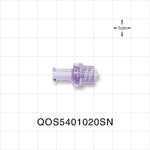 Check Valve, Female Luer Lock Inlet, Male Luer Lock Outlet - 1.5 - 5.6 psi CP - QOS5401020SN