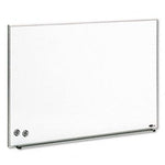 Acco Brands Matrix Magnetic Boards, Painted Steel, White, Aluminum Frame, 34" x 23" - QRTM3423