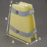 Deroyal DeRoyal Concave Hip Abduction Pillows M60-024-M - 5.0 Each