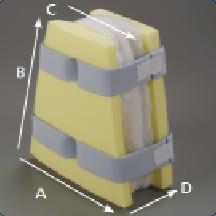 Deroyal DeRoyal Concave Hip Abduction Pillows M60-025-M - 1.0 Each