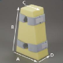 Deroyal DeRoyal Abduction Pillows M60-031-L - 5.0 Each