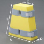 DEROYAL DeRoyal Flat Hip Abduction Pillows M60-073-M 3 Each - MDL-QTXM60073M