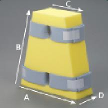 Deroyal DeRoyal Abduction Pillows M60-073-S - 3.0 Each