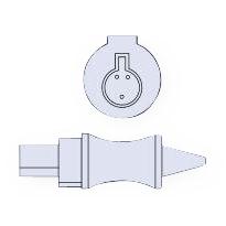DEROYAL Neonatal Skin Temperature Sensor Probes HNICU-37 1 Each - MDL-QTXVHNICU37H