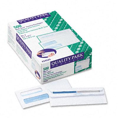 Double Window Tinted Check Envelopes - 24529 - 500 Each - MDL-QUA24529