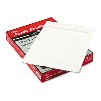 Cenveo Tyvek Expansion Mailer, White, 10" x 13" x 1-1/2" - R4202 - 25 Each