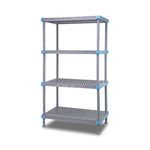 QUANTUM STORAGE SYSTEMS All Polymer 74" Millenia 3 Vented 1 Solid Shelving Unit, 18" x 48" x 74" (W x L x H) - QP184874V3S1 - 1 Each