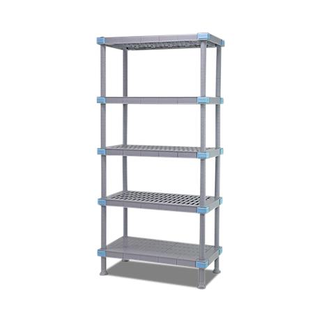 QUANTUM STORAGE SYSTEMS Millenia All Polymer Shelving Units QP244262V4S1 1 Each-MDL-QUAS2442624S1