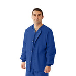 AngelStat Unisex Snap-Front Warm-Up Scrub Jackets - R849NHTXL - 1 Each - MDL-R849NHTXL