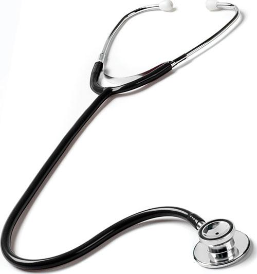 Dual-Head Stethoscope 108 - 108-BLK - 1 Each - MDL-RAC108BLK