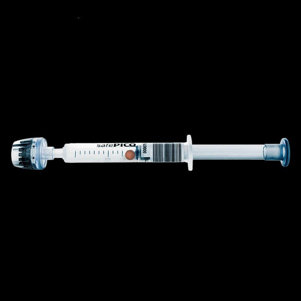 SafePICO 0.7-1.5 mL Self-Fill Syringe with Needle Shield Device, 22G x 32 mm, Blood Sampler - 956-614 - 100 Each