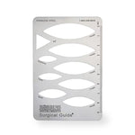 Robbins Instruments Inc Stainless Steel Surgiguide Ruler Template 21.62 - 1.0 Each
