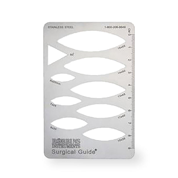 Robbins Instruments Inc Stainless Steel Surgiguide Ruler Template 21.62 - 1.0 Each