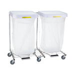R & B Wire Products Inc Double Hamper Stand with Foot Pedal 694 - 1.0 Each - MDL-RBW694