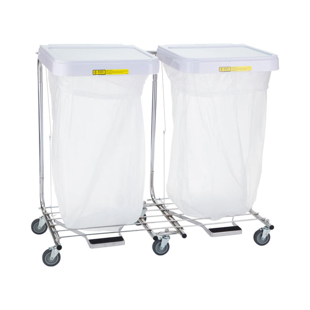 R & B Wire Products Inc Double Hamper Stand with Foot Pedal 694 - 1.0 Each - MDL-RBW694