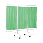 R B Wire Products 3-Panel Mobile Privacy Screen, 81" x 69" (2.1 m x 1.8 m), Green - RBWPSSCUSBG