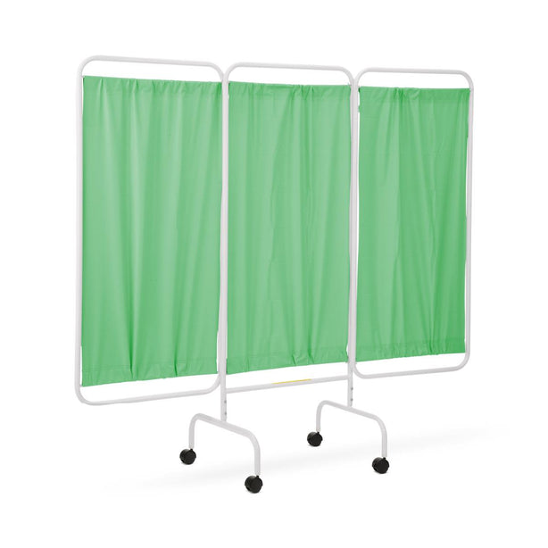 R B Wire Products 3-Panel Mobile Privacy Screen, 81" x 69" (2.1 m x 1.8 m), Green - RBWPSSCUSBG