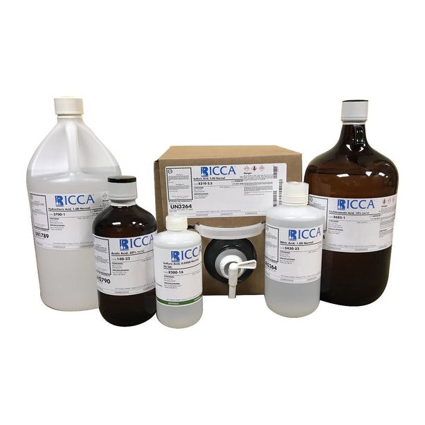 RICCA CHEMICAL COMPANY LLC Hydrochloric Acid 5% V/V by Ricca Chemical R3568000-4A 1 Each-MDL-RCC35680004A