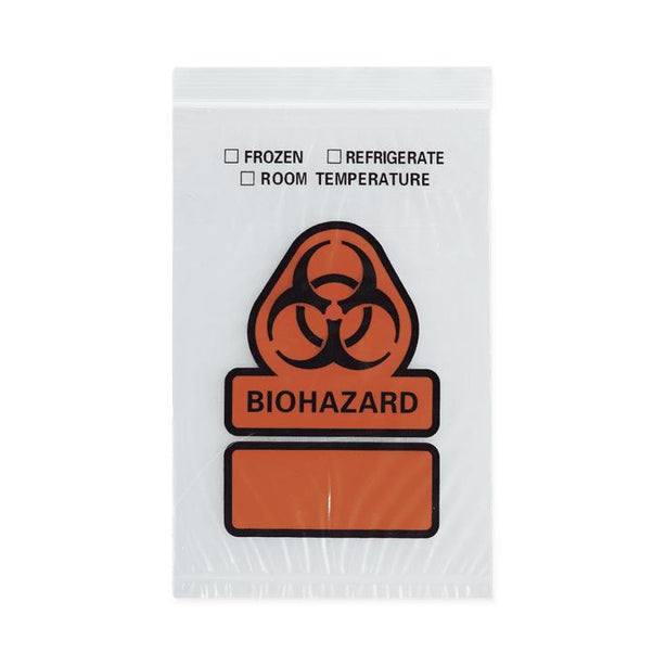RD Plastics Biohazard Specimen Bags - B27 - 1000 Each - MDL-RDPB27