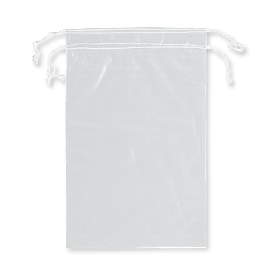 Rd Plastics Co RD Clear G104 Setup Bags with Double Drawstring, 12" x 15", Cotton - MDL-RDPG104 - 1000 Each