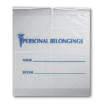 Rd Plastics Co Inc RD Plastics Gusseted Patient Belongings Bag G115 50.0 Each-MDL-RDPG115Z