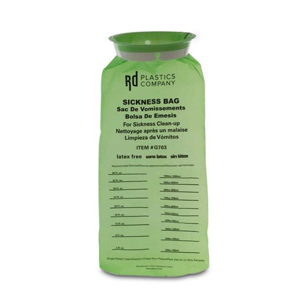Rd Plastics Co Inc HDPE Emesis Bags G703 - 144.0 Each