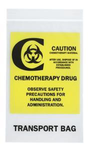 Rd Plastics Co Inc Chemotherapy Transport Reclosable Zip Bags Q134 - 1000.0 Each