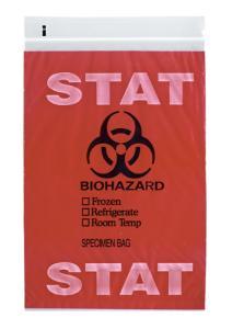 Rd Plastics Co Inc STAT Printed 3-Wall No-Flap Reclosable Bags Q603 1000.0 Each-MDL-RDPQ603