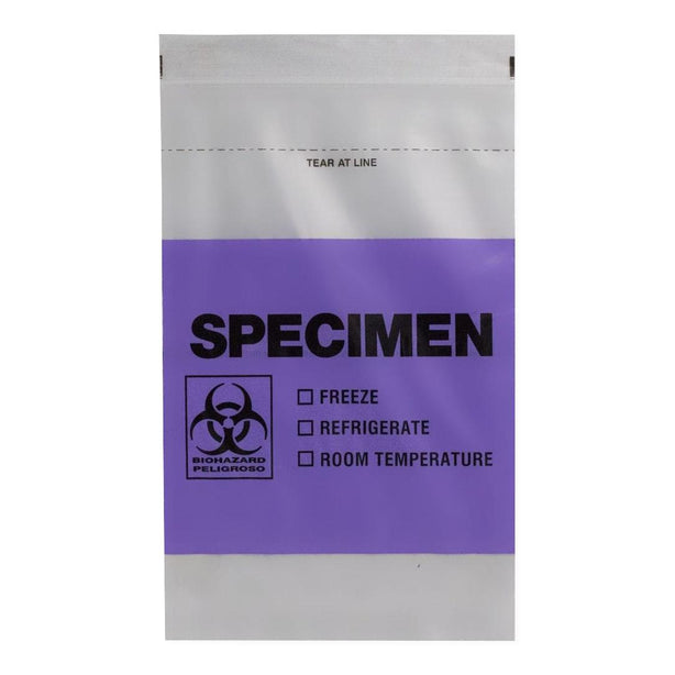 Color-Block Biohazard Printed English/Spanish Bags - Q771 - 1000 Each - MDL-RDPQ771