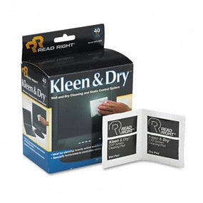 Advantus Corporation Kleen & Dry Screen Cleaner Wet Wipes RR1305 - 40.0 Each