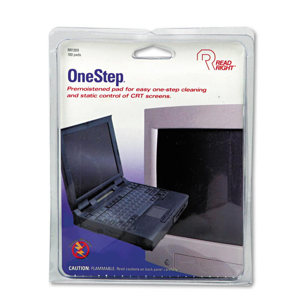 Advantus Corporation OneStep CRT Screen Cleaning Wipes / Pads RR1309 - 100.0 Each
