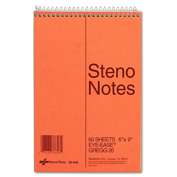 Standard Spiral Steno Books - 36646 - 1 Each - MDL-RED36646