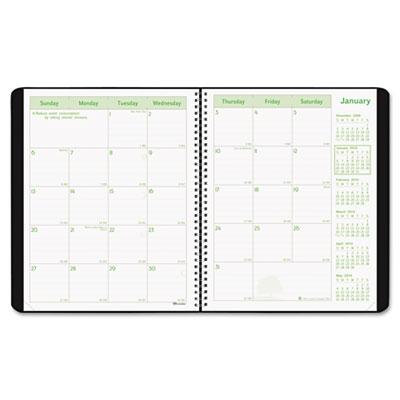 REDIFORM OFFICE PRODUCTS Brownline Eco Logix Recycled Monthly Planners CB435WBLK 1 Each - MDL-REDCB435WBLK