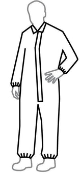 Tychem Series 125 CPF 3 Coveralls - C3125TTN3X000600 - 6 Each - MDL-REG125TTN3X00