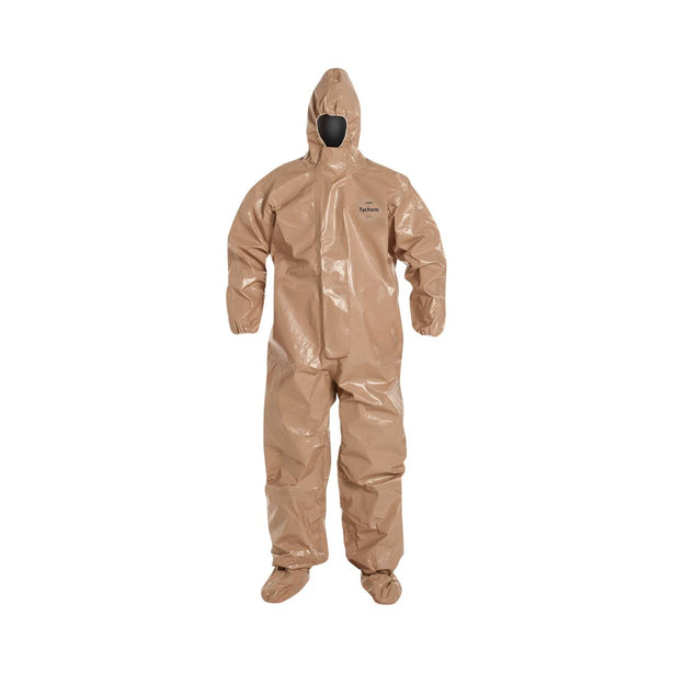 Dupont Tychem 5000 Coveralls with Attached Gloves C3128TTNXL000600 6.0 Each-MDL-REG128TTNXL0