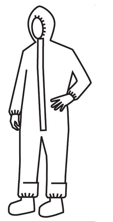 Dupont Tychem Series 128 White Chemical-Resistant Coveralls with Hood SL128TWH2X000600 - 6.0 Each