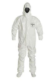 DUPONT Tychem SL 128 Series Coveralls SL128TWH4X000600 6 Each - MDL-REG128TWH4X