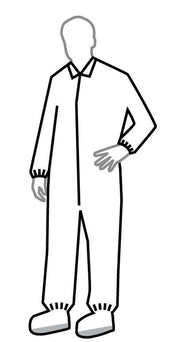 Tyvek 400 Lab Coat - TY212SWH3X003000 - 30 Each - MDL-REG212SWH3XL