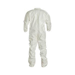 Dupont Tychem Series 121 White Chemical-Resistant Coveralls with Collar SL121TWH3X000400 - 4.0 Each