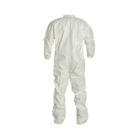 Dupont Tychem Series 121 White Chemical-Resistant Coveralls with Collar SL121TWH3X000400 - 4.0 Each