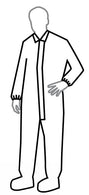 Dupont Tychem Series 121 White Chemical-Resistant Coveralls with Collar SL121TWHXL000400 - 4.0 Each